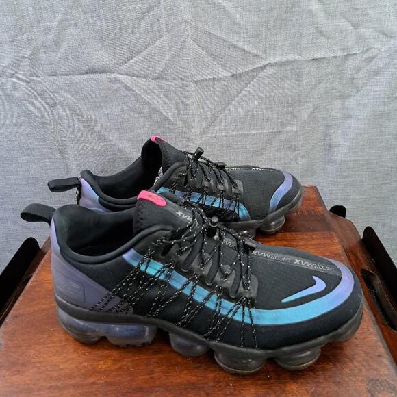 Nike Air Vapormax Run Utility Throwback Future Men SZ 9 PUR/BLUE AQ8810-009 - Picture 3 of 11
